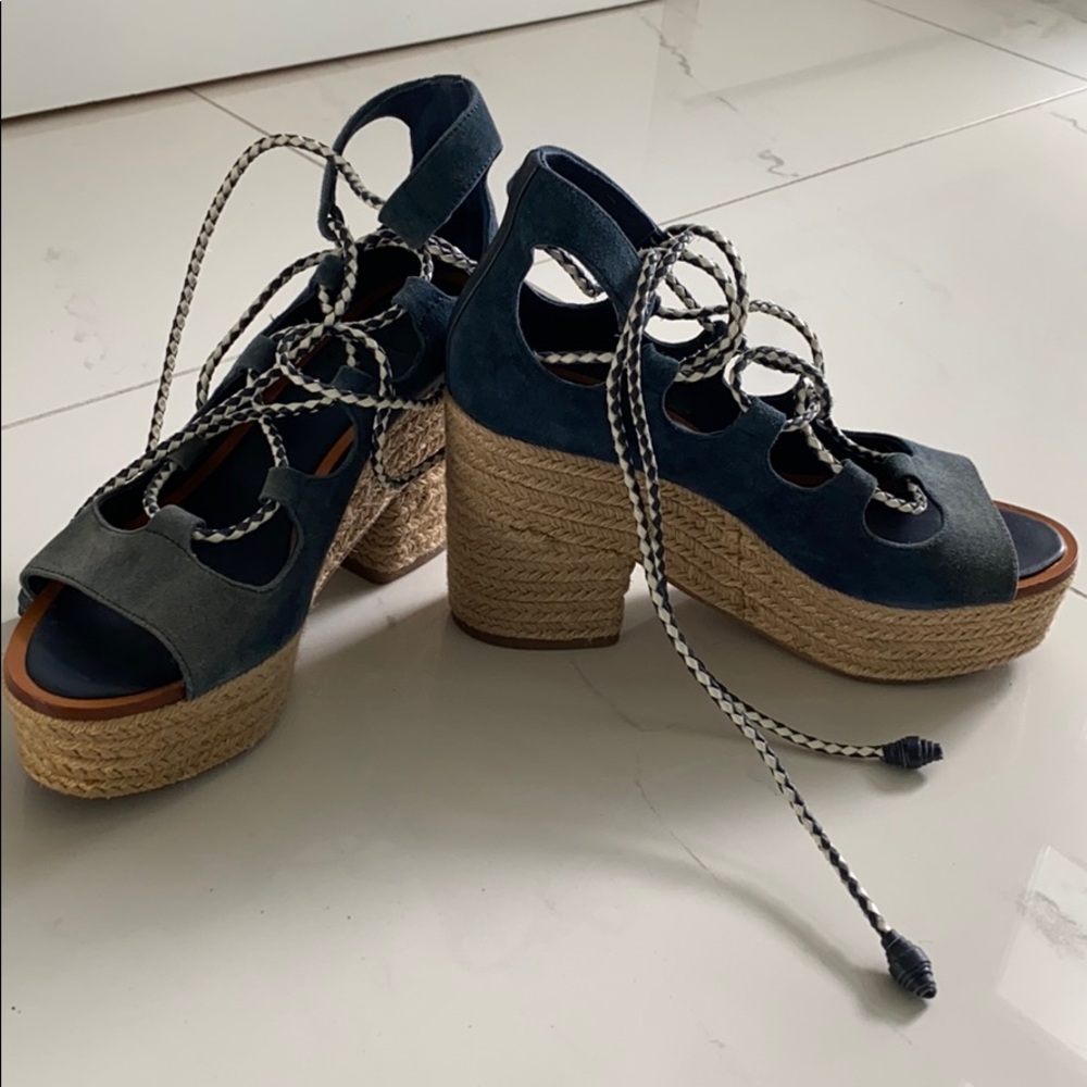 Tory Burch Lace Up Sandals